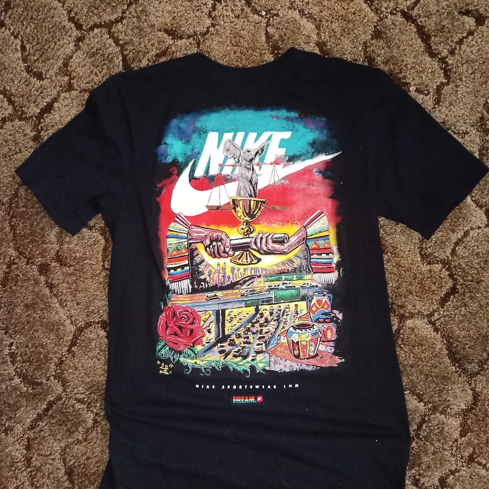 RARE NIKE Latino Heritage Month L.A. L T-Shirt LHM DREAM size small